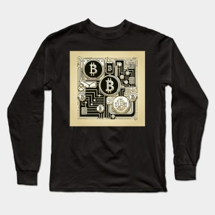 Cryptocurrency Core: The Bitcoin Circuit Long Sleeve T-Shirt